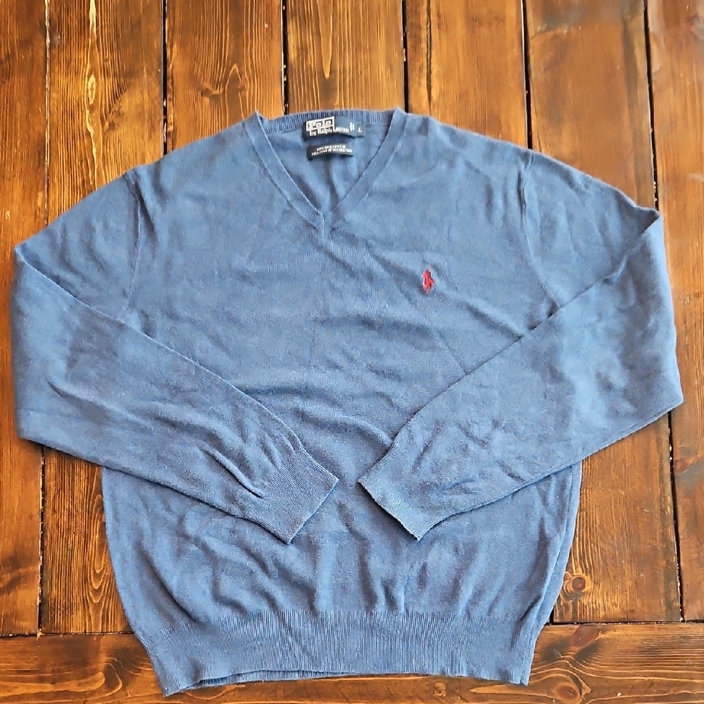 Men's Polo Ralph Lauren Blue Sweater